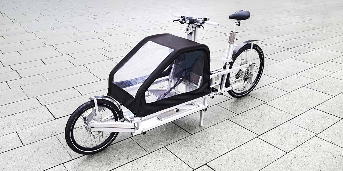 XYZ CARGO BIKE with child roof + child seat